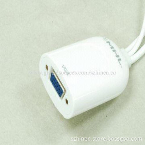 MHL to VGA and Stereo Audio Adapter, Supports All Bandwidth Between 25-75MHz